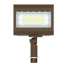 15 Watt LED Outdoor Flood Light - Knuckle Mount - 1950 Lumens - 3000K Soft White - 120-277V - Bronze Finish
