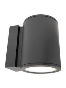 8 Inch LED Cyinder Sconce - 40 Watt - 3200 Lumens - Color Selectable 30K/40K/50K - 120V - Black Finish - Dimmable Up/Down Light