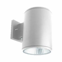 40 Watt LED Sconce Cylinder - 3200 Lumens - Color Selectable 30K/40K/50K - 120V - White Finish - Dimmable Down Light