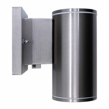 6 Watt LED Sconce Cylinder - 400 Lumens - Color Selectable 30K/40K/50K - 120V - Brushed Nickel Finish - Dimmable Down Light