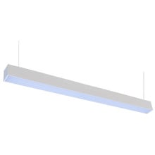 LED Squared Pendant Office Light - 20 Watt - 2400 Lumens - Color Selectable 35K/40K/50K - 120-277V - With Suspension Hanging Kit