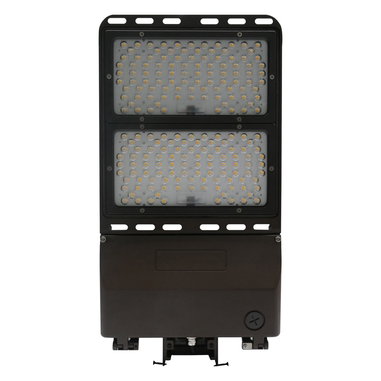 LED Parking Lot Flood Light Can be used for all LED Outdoor Flood Lighting  Requirements, 300 Watt 44,000 Lumens, With Adjustable Slipfitter Mount  for 2-3/8 Inch Pole Mount