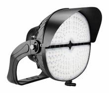 LED Stadium Light - 500W - 120/277V - 5000K Daylight - 68000 Lumen - Yoke Mount - Black Finish