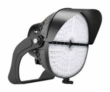 LED Stadium Light - 600W - 480V - 5000K Daylight - 84000 Lumen - Yoke Mount - Black Finish