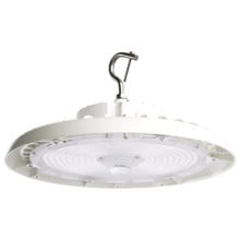 UFO LED High Bay Light - 200 Watt - 28800 Lumens - 5000K Daylight - White Finish - Motion Sensor