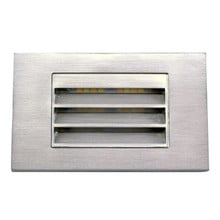 LED Step Lights - 5W - 12V - Color Tempurature Selectable 30K/40K/50K - Louvered Style - Recess Mount - Brushed Nickel Finish