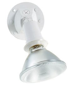1 Light - 5" - Flood Light, Exterior - Par38 W/Adjustable Swivel