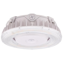 LED Halo Canopy Light - 25W - 3300 Lumens - 120-277V - Color Temperature Selectable 30K/40K/50K - White Finish