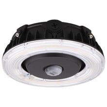 LED Halo Canopy Light with Motion Sensor - 55W - 7500 Lumens - 120-277V - Color Temperature Selectable 30K/40K/50K - Bronze Finish