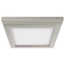 LED Blink Light - 9W - 120V - 5 Inch - Square - Color Selectable 27K/30K/35K/40K/50K - Dimmable - Brushed Nickel Finish