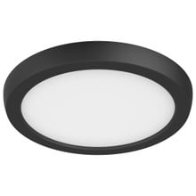 LED Blink Light - 11W - 120V - 7 Inch - Round - Color Selectable 27K/30K/35K/40K/50K - Dimmable - Black Finish