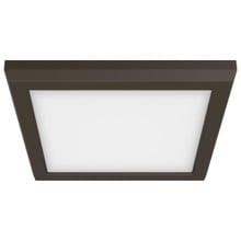 LED Blink Light - 11W - 120V - 7 Inch - Square - Color Selectable 27K/30K/35K/40K/50K - Dimmable - Bronze Finish