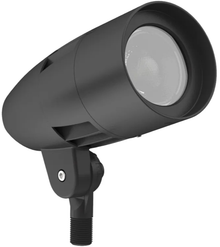 LED Adjustable Spot Light With Photocell - Wattage Selectable 10W/20W/30W - 120-277V - Color Temperature Selectable 30K/40K/50K  - Knuckle Mount - Black Finish