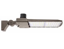 LED Parking Lot Area Light - Watt Selectable - 120/180/240/300W - Color Selectable 30K/40K/50K - 45000 Max Lumens - Wall Mount W/ Photocell