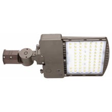 LED Parking Lot Area Light with Photocell - Watt Selectable - 140W/120W/90W/60W - Color Selectable 30K/40K/50K - 23000 Max Lumens - 480V - Slipfitter Mount - Bronze Finish