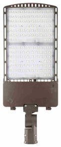 LED Parking Lot Area Light - Watt Selectable - 300W/240W/180W/120W - Color Selectable 30K/40K/50K - 45000 Max Lumens - 480V - Slipfitter Mount - Bronze Finish