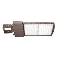 LED Parking Lot Area Light - Watt Selectable - 300W/240W/180W/120W - Color Selectable 30K/40K/50K - 45000 Max Lumens - 480V - Yoke Mount - Bronze Finish