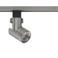 Barrel Style LED Track Head Only  - Brushed Nickel - 36 Degree Beam - 1020 Lumens - 3000K Soft White - 12 Watt - Dimmable - 3 Contact Halo Style