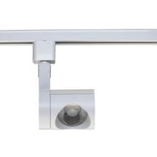 Pipe Style LED Track Head Only  - White Finish - 24 Degree Beam - 1020 Lumens - 3000K Soft White - 12 Watt - Dimmable - 3 Contact Halo Style