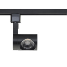 Pipe Style LED Track Head Only  - Black Finish - 24 Degree Beam - 1020 Lumens - 3000K Soft White - 12 Watt - Dimmable - 3 Contact Halo Style