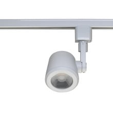 Taper Back Style LED Track Head Only  - White Finish - 24 Degree Beam - 1020 Lumens - 3000K Soft White - 12 Watt - Dimmable - 3 Contact Halo Style