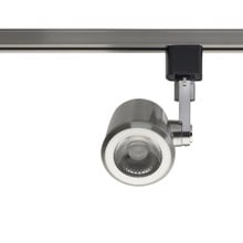 Taper Back Style LED Track Head Only  - Brushed Nickel - 24 Degree Beam - 1020 Lumens - 3000K Soft White - 12 Watt - Dimmable - 3 Contact Halo Style