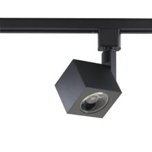 Square Style LED Track Head Only  - Black Finish - 36 Degree Beam - 1020 Lumens - 3000K Soft White - 12 Watt - Dimmable - 3 Contact Halo Style