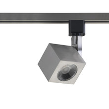 Square Style LED Track Head Only  - Brushed Nickel - 36 Degree Beam - 1020 Lumens - 3000K Soft White - 12 Watt - Dimmable - 3 Contact Halo Style