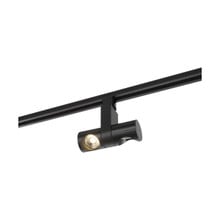 Dual Pipe Style LED Track Head Only  - Black Finish - 24 Degree Beam - 2040 Lumens - 3000K Soft White - 24 Watt - Dimmable - 3 Contact Halo Style