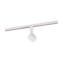 Piston Style LED Track Head Only  - White Finish - 36 Degree Beam - 1020 Lumens - 3000K Soft White - 12 Watt - Dimmable - 3 Contact Halo Style