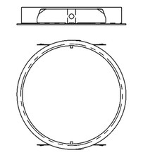 Ceiling thickness adaptor, 4-8 IN, SKU - 140XKA - CTA4-8 YK