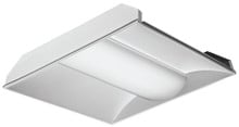 LED 2x2 Volumetric Architectural Fixture, Nominal 3300 lumens, Acrylic diffuser, linear prismatic lens, eldoLED dimming 1pct, 80+ CRI, 3500K, nLight with 80pct (L80) lumen management, SKU - 224YU3 - 2VTL2 33L ADP EZ1 LP835 N80 G1