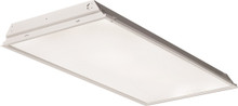 LED troffer, 2x4, Nominal 3000 lumens, Flush aluminum, white, #12 pattern acrylic, eldoLED dimming 1pct, 80+ CRI, 3500K, SKU - 232PUF - 2TL4 30L FW A12 EZ1 LP835