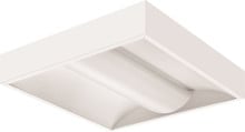 LED 2x2 Volumetric Architectural Surface Mount, Nominal 3300 lumens, Acrylic diffuser, linear prismatic lens, eldoLED dimming 1pct, 80+ CRI, 3500K, SKU - 224VJH - 2VTLX2 33L ADP EZ1 LP835