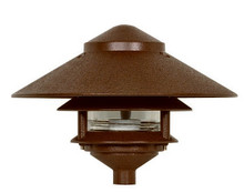 1 Light - 9" - Pathway Light - Two Louver, Large Hood