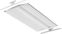 Nominal 4000 lumens high efficiency, Acrylic diffuser, linear prismatic lens, eldoLED dimming 1pct, 80+ CRI, 4000K, SKU - 247U6R - 2BLT4R 40LHE ADP EZ1 LP840