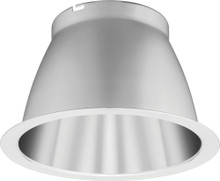 LDN6 Round Open Trim, Clear, White Painted Flange, Matte Trim - Model LO6 AR TRW LD Trim