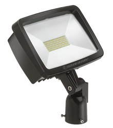 Outdoor LED FloodLights, LED, 4000K, 120-277V, Integral Slipfitter, Dark Bronze Finish