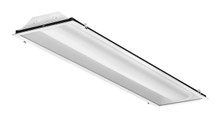 Volumetric Recessed Lighting 1FT x4FT Relight,Nominal 4000 LM,Curved, linear prismatic with trim ring,eldoLED dimming 1%,80+ CRI, 3500K