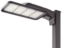 Large area luminaire, LED Package 2, 4000K, IES type III asymmetric, 120-277V, Round pole mounting, Dark bronze finish, super durable - KAX2 LED P2 40K R3 MVOLT RPA DDBXD