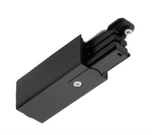 HD Commercial 120V Trac End Feed - Left Polarity, Black