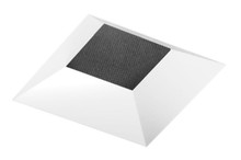 3IN Square Downlight Bevel,Black Specular,Self Flanged, White painted flange