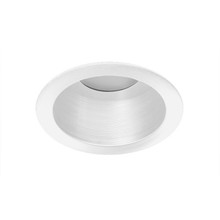 4IN L-Series New Construction Downlight,Hyperbolic - Wide,Clear Specular,White Flange