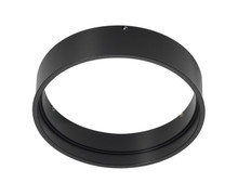 Aculux 3 1/4" Round Flush Mount Adapter, Special Ceilings; Wood, Stone, Tile, 1 1/4" to 1 5/8" Thick Ceiling, Black Finish - SFM3/163B