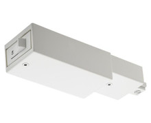 Trac-Master Current Limiting Mini End Feed, 1-Circuit, White