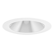 Aculux 2-in Round Hyperbolic Downlight Flush Mount Cone, White - 2DH W SF