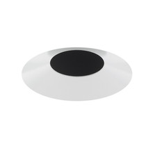 2IN Adjustable Bevel, Black Diffuse, Self Flanged, White painted flange, Wet Location Listing