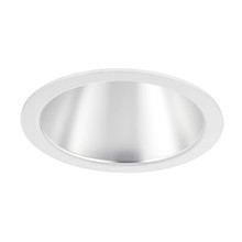 Aculux 2-in Round Parabolic Downlight Flush Mount Cone, Black Specular - 2DP BS FM