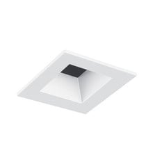 Aculux 2-in Square Regressed Beveled Flush Mount Lensed Pinhole, White - Trim Only - 2SQDBV BD WHFM WET