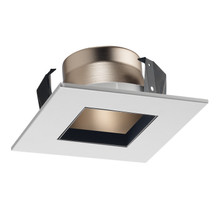 4IN Square Downlight Trim ,Wheat Haze, White Trim Ring